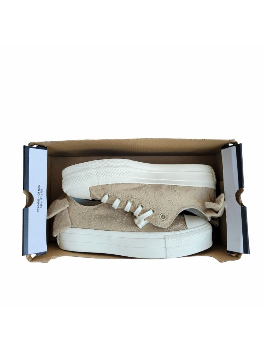 ❤️Converse Chuck Taylor All Star Lift Bow Sz 8 Women's Shoes Embroidered A10246C - Picture 12 of 14